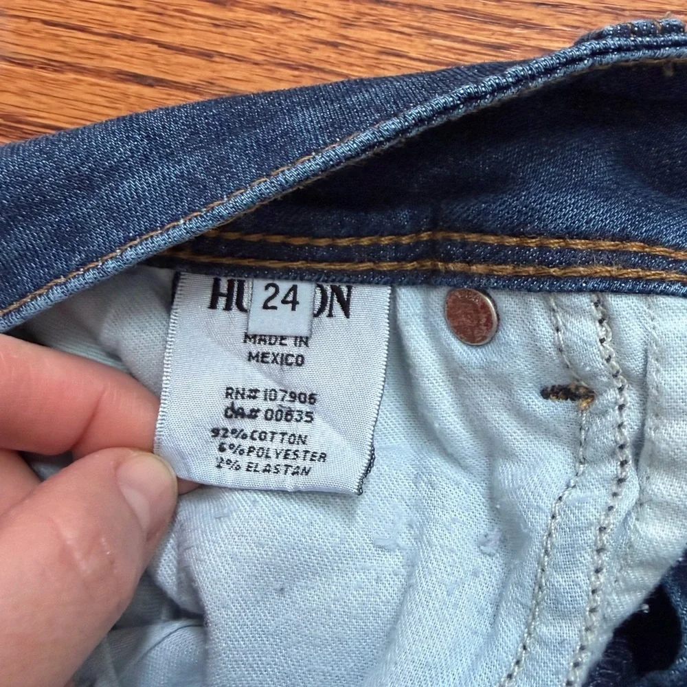 Hudson Jeans Indigo Rolled Hem Denim Shorts